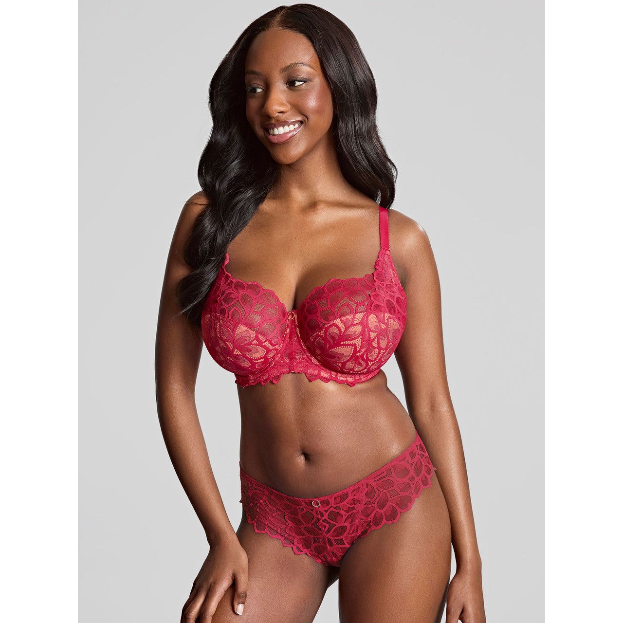 Panache Allure Brazilian Brief - Raspberry