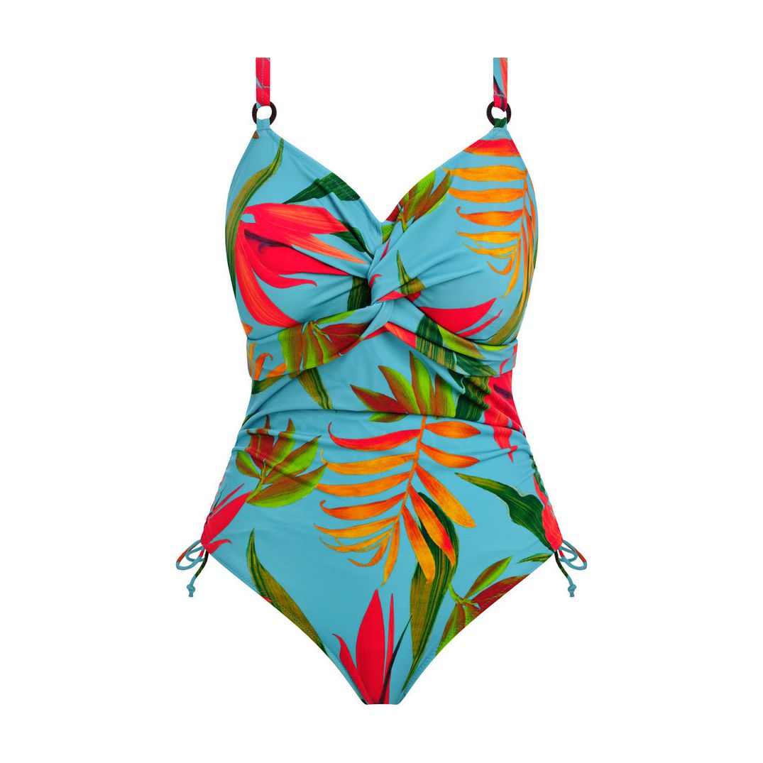 Fantasie - Pichola Underwired Twist Front Swimsuit - Aqua