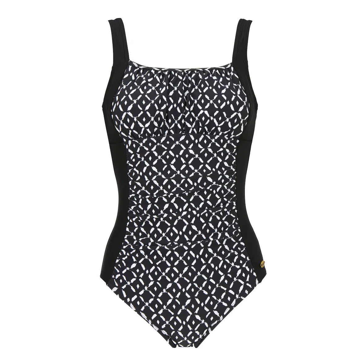 Damella Shirley - non wired swimsuit with Prosthetic pocket - Black/White