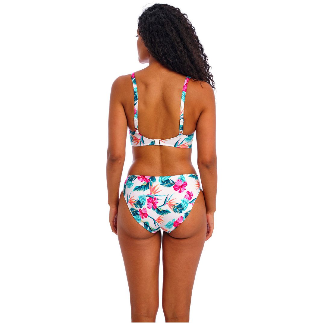 Freya Palm Paradise Plunge Bikini Top - White