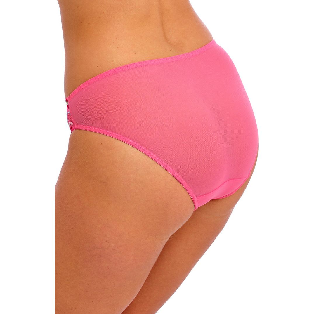 Embrace Lace Bikini Brief - Hot Pink / Multi