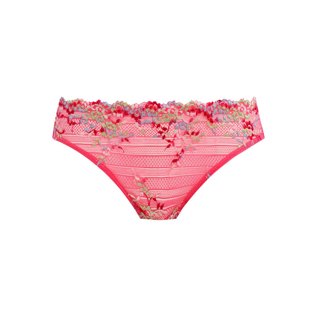 Embrace Lace Bikini Brief - Hot Pink / Multi