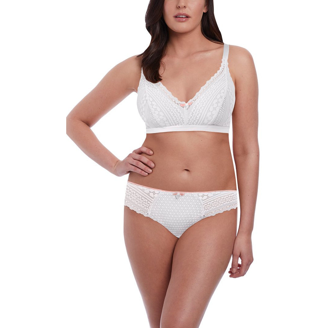 Freya Daisy Lace Non-Wired Bralette - White – The Lady's Slip