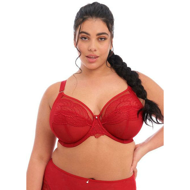 Elomi Priya in plunge style - Haute Red