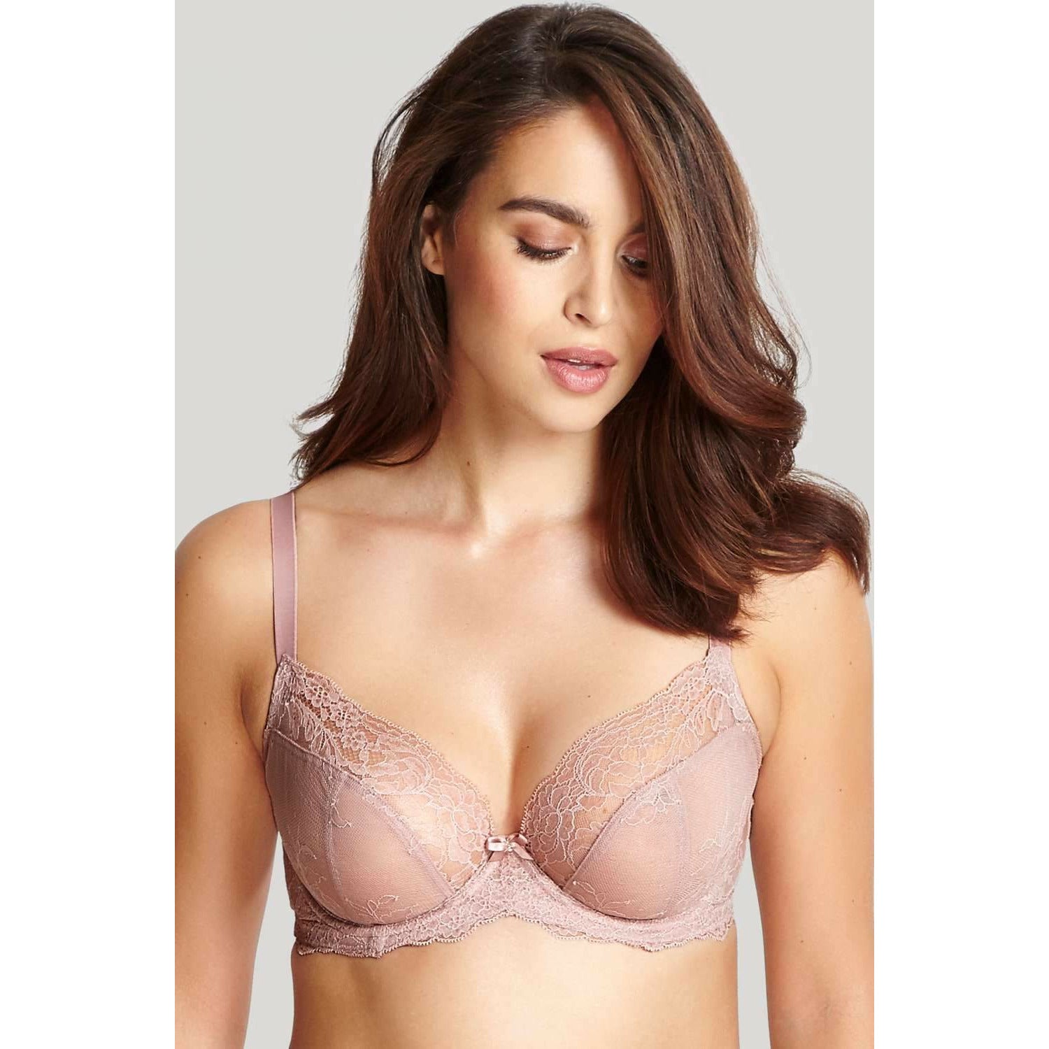 Panache Ana Plunge Bra Non Padded In Berry Pink Underwired Lingerie
