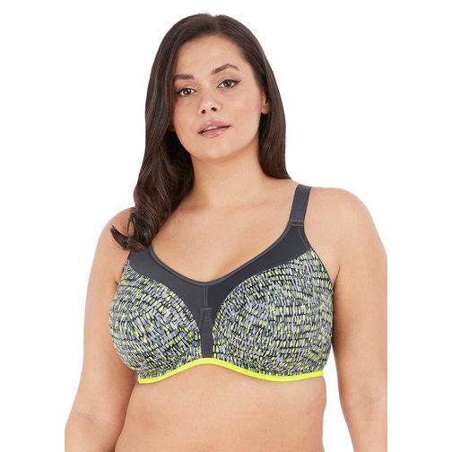 Elomi Womens Energise Underwire Sports Bra with J Hook 