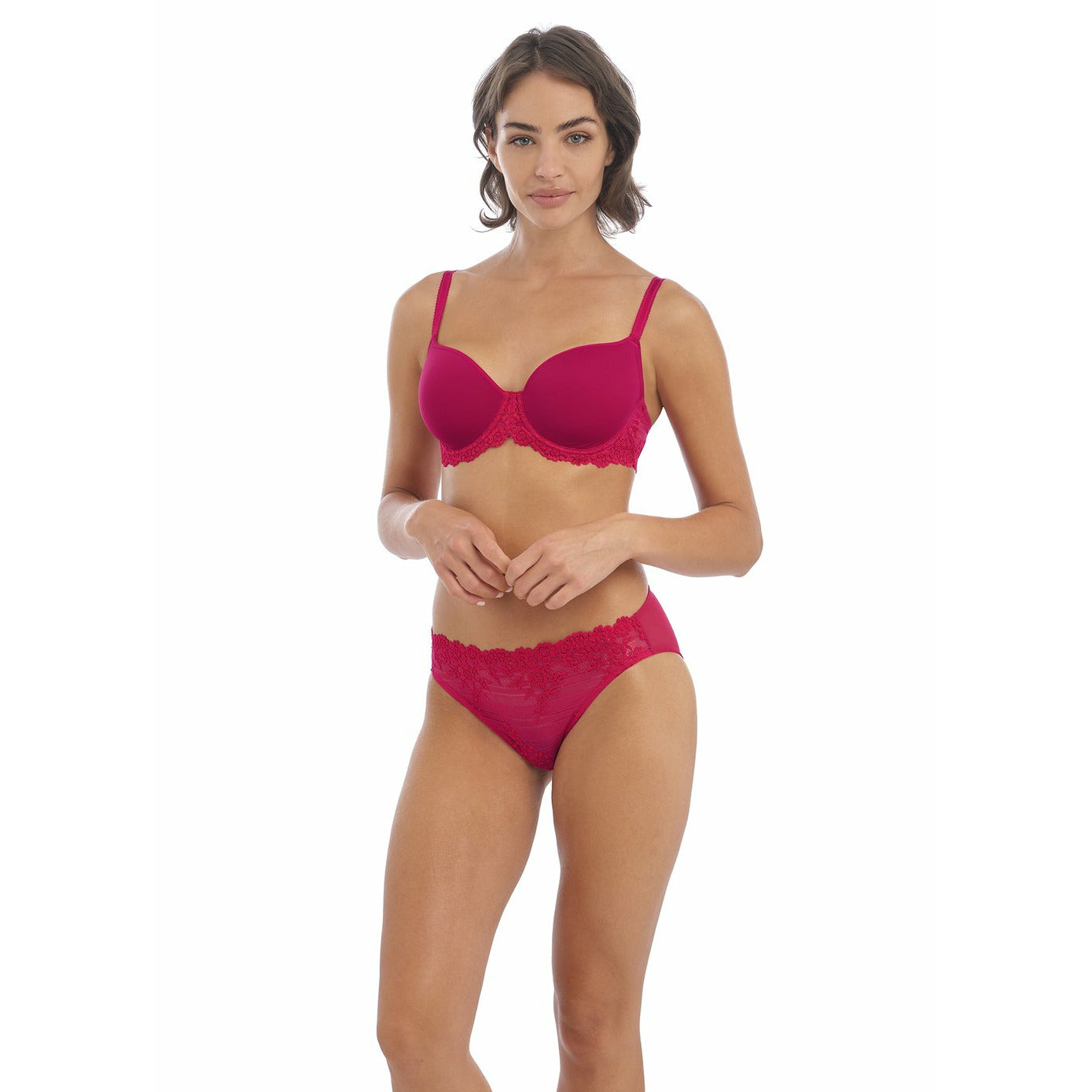 Wacoal Embrace Lace Bikini Brief - Persian Red