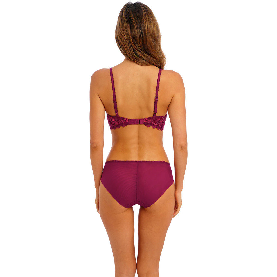 Lace Perfection Brief - Red Plum