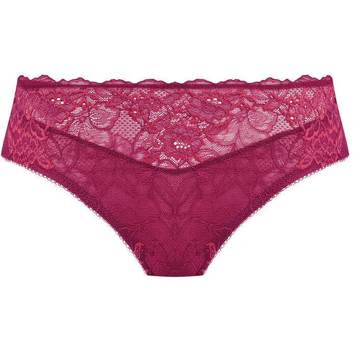 Lace Perfection Brief - Red Plum
